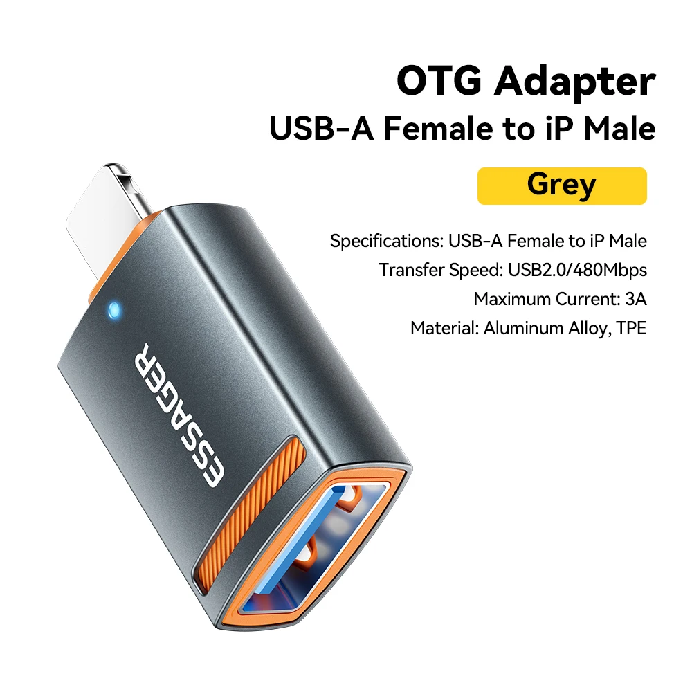Essager USB 3.0 OTG محول نوع C أنثى إلى USB ذكر مح...