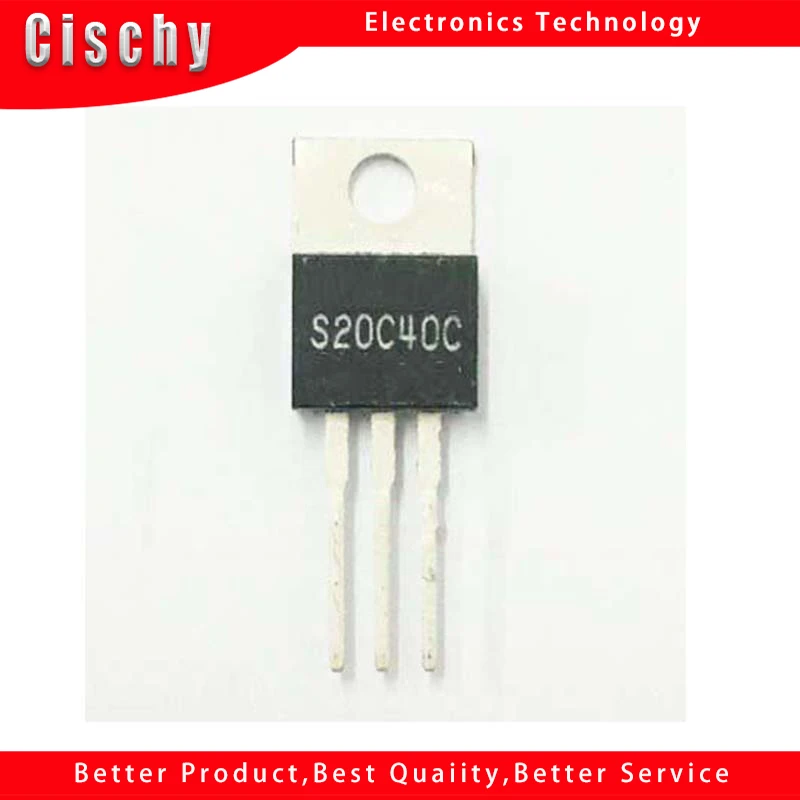 10 pièces S20C40C À 220 S20C40 TO220 20A 40V nouveau et original En ...