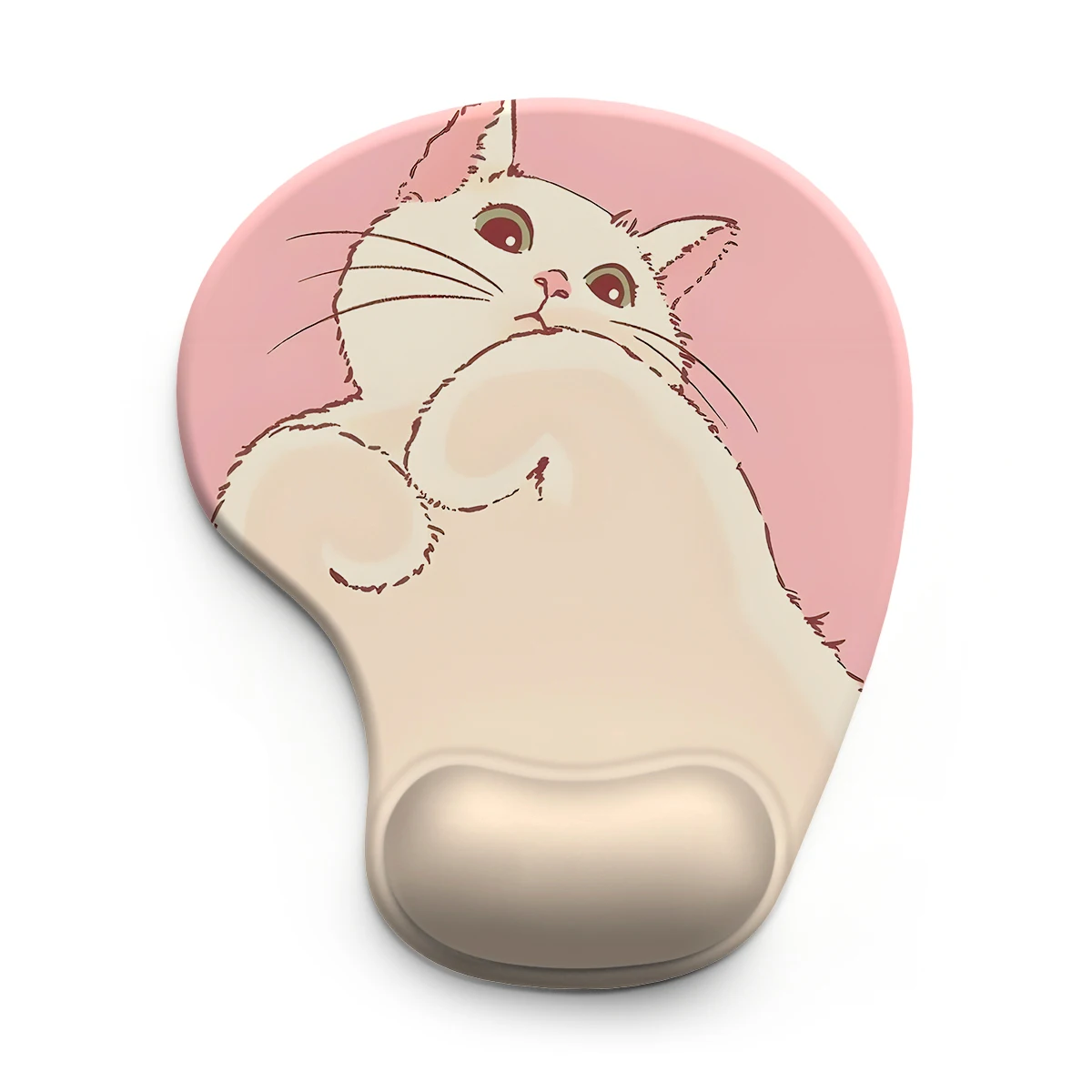 Ergonomic Cat Paw Mouse Pad