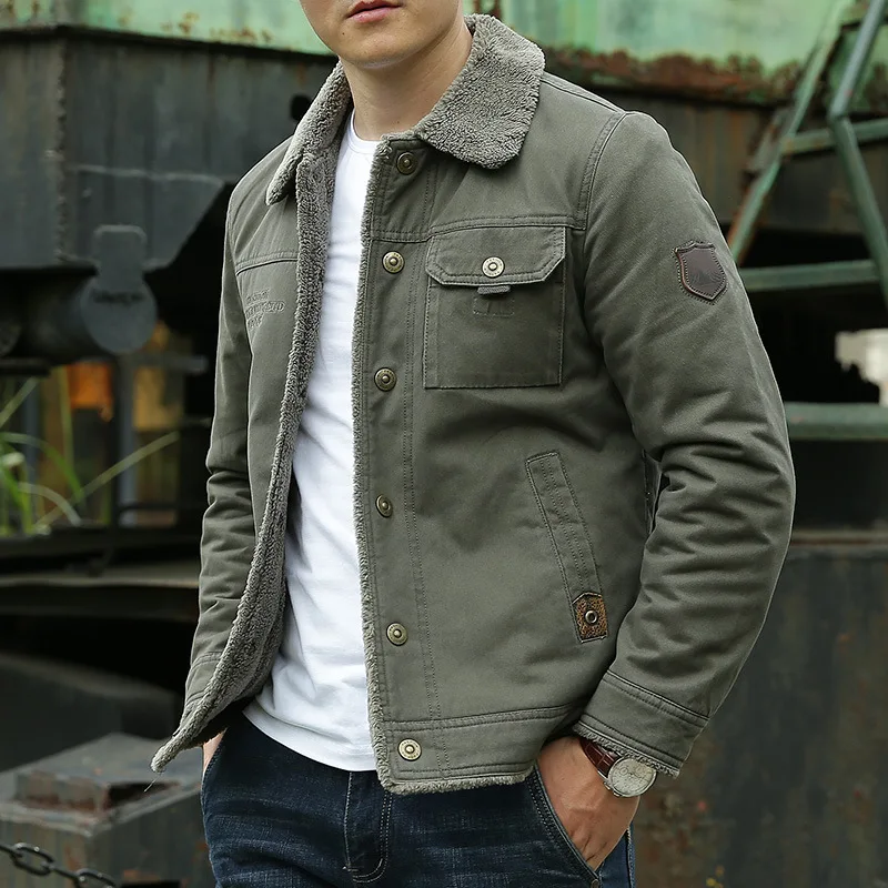 Relaxed Fit Vintage Men's Winter Coat main image 1