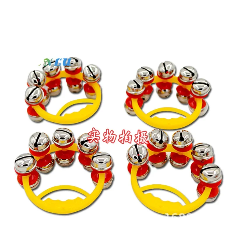 Orff Instruments Stick Shaker hand band music instrumentos kids educational Children's musical hand bells set baby gift