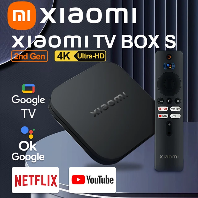 Global Version Xiaomi TV Box S (2nd Gen) 4K Ultra HD Streaming Media Player  HDR 2GB 8GB WiFi Google Cast Netflix Smart TV Box - AliExpress