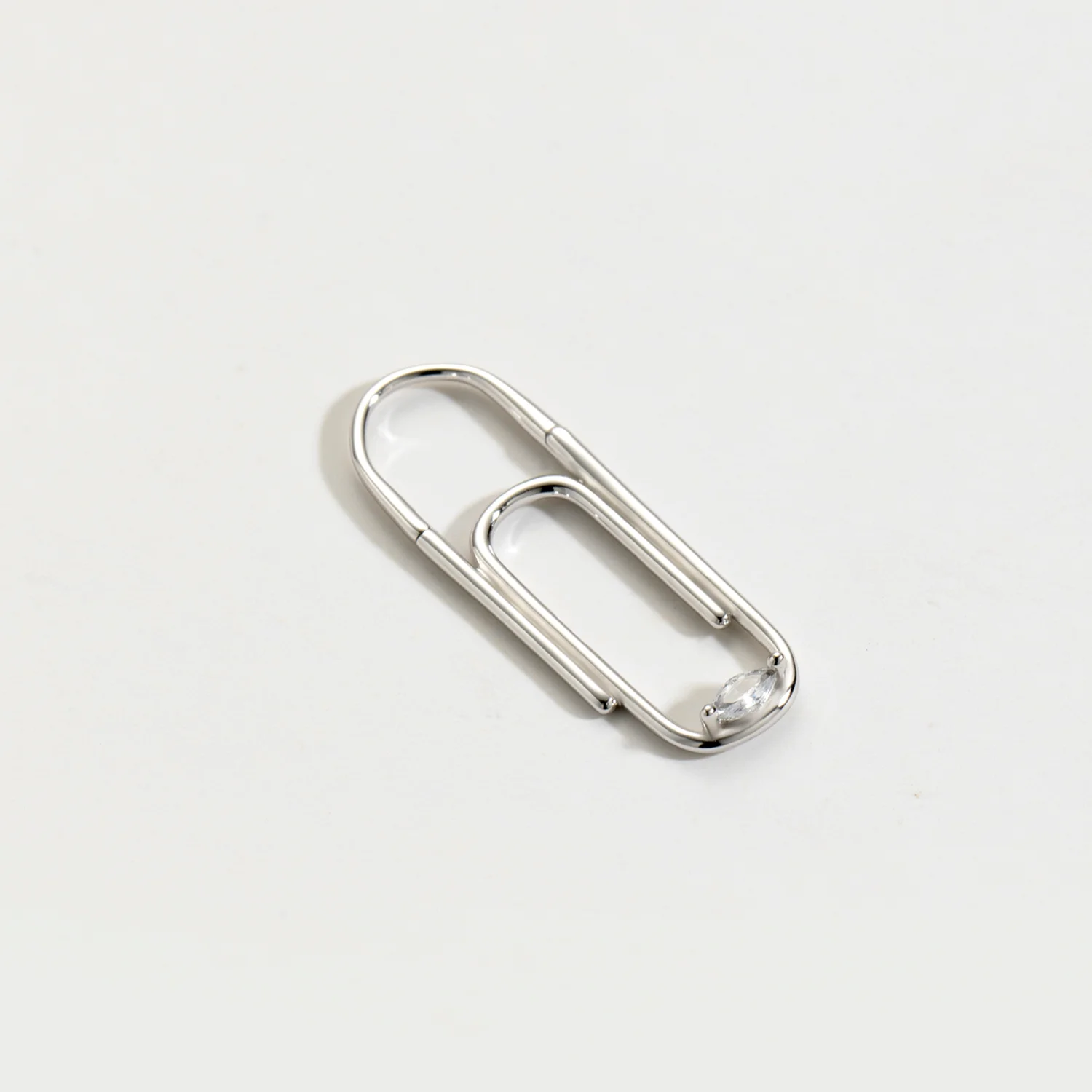 ANDYWEN 100 % 925 Sterling Silber Gold Pin Thread Hoop Clip Rock Punk Huggies Single 2023 Hochzeit Schmuck Geschenk Schlichter Ohrring – Detail 4