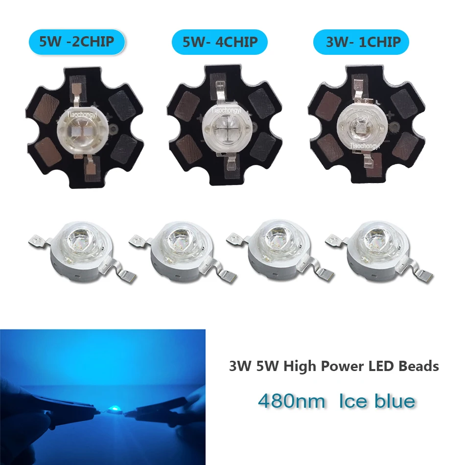 5 x 3W giallo / ambra ( 585-595nm ) Epiled Power LED con 20