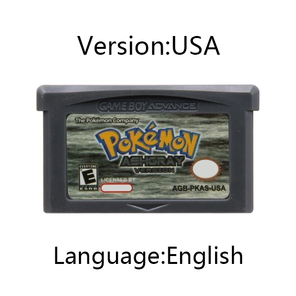 Pokemon Series GBA Game Cartridge 32-Bit Video Game Console