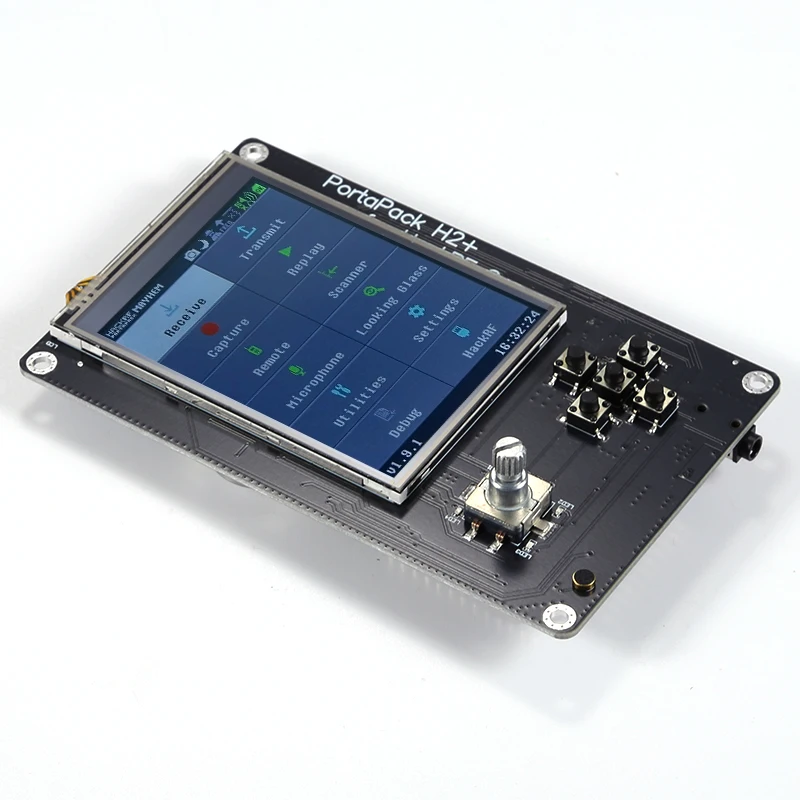 포타팩 H2 플러스 (HackRF One용) 메이헴 R8 R9 R10 RF 무선 주파수 SDR + 투명 아크릴 플라스틱 쉘 케이스 커버