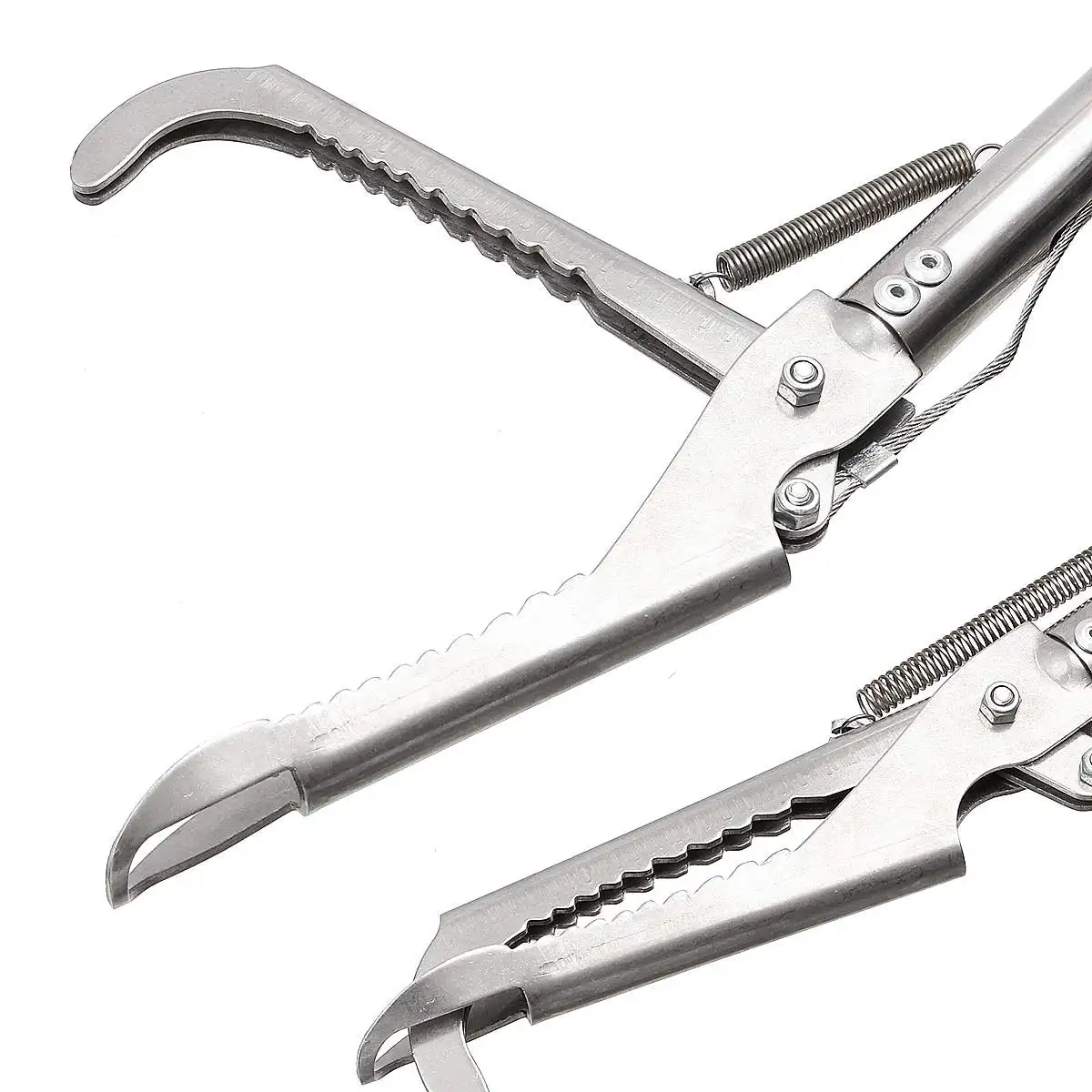 Foldable Reptile Snake Tongs Stick Grabber Foldable Catcher Wide Jaw Tool Heavy Duty Pest Control Products Gloves Snake Bag