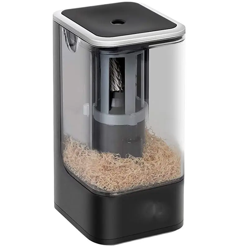 Black White Professional Electric Sharpener Pencil Electric Heavy Duty