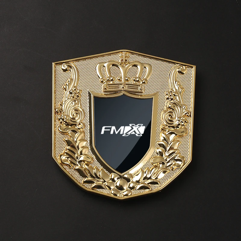 

Crown shape car front grille stickers, car front grille metal stickers for Volvo truck FMX with logo car Accessories