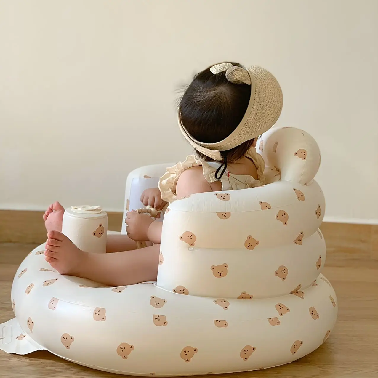 Multi purpose Baby Learning Seat Portable Inflatable Dining and Bathing Seats Loved by Children