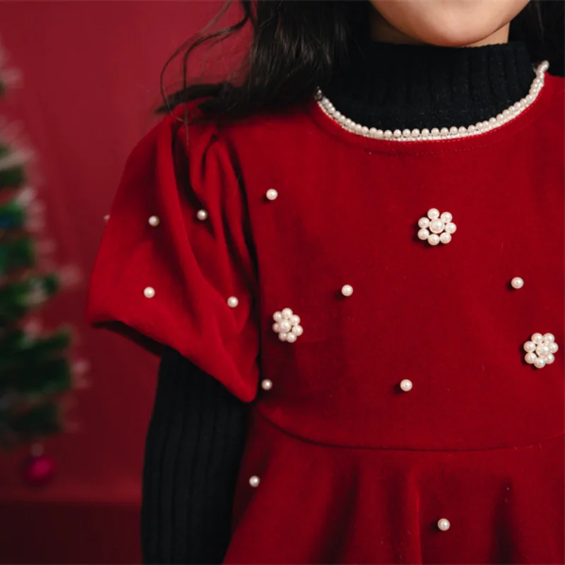 Velluto Amazon Vestiti Bimba Natale Abbigliamento Per Bambini