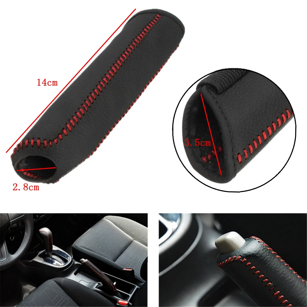 Car Leather Hand Brake Cover Protective Sleeve for Lada vesta granta priora kalina vaz