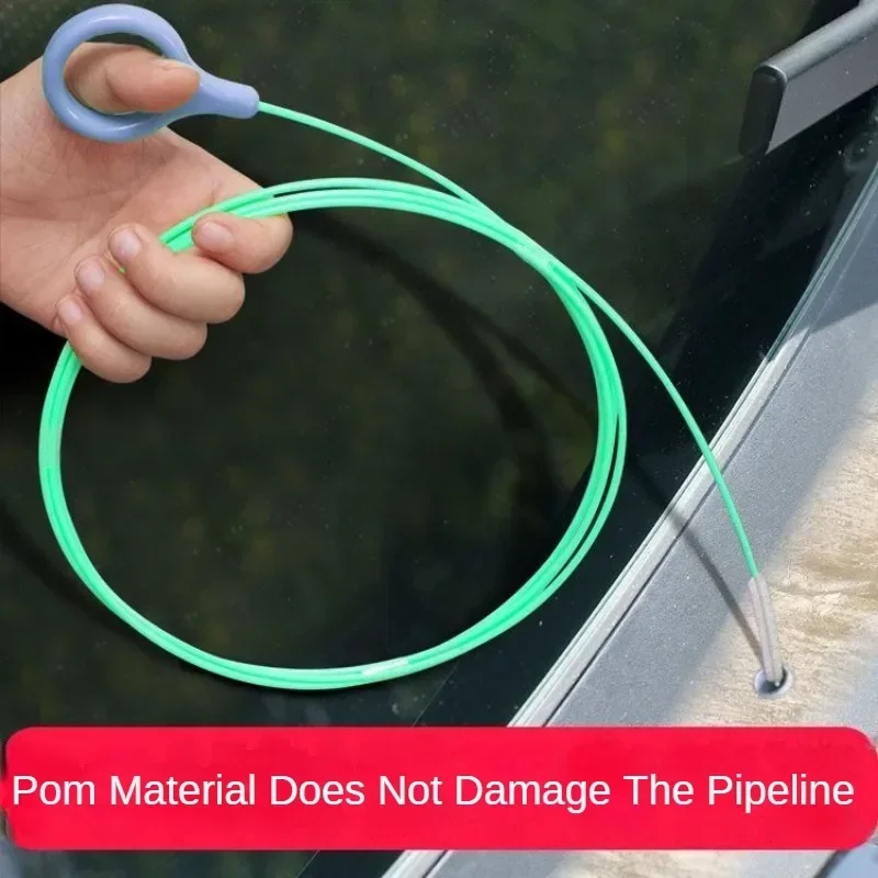 3m/5m Car Drain Dredge Cleaning Scrub Brush Auto Sunroof Long Hoses Detailing Cleaning Tool Spiral Brush Drain Cleaner