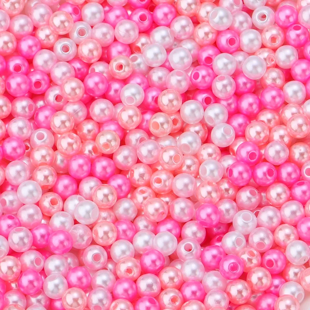 Colorful Acrylic Pearl Beads