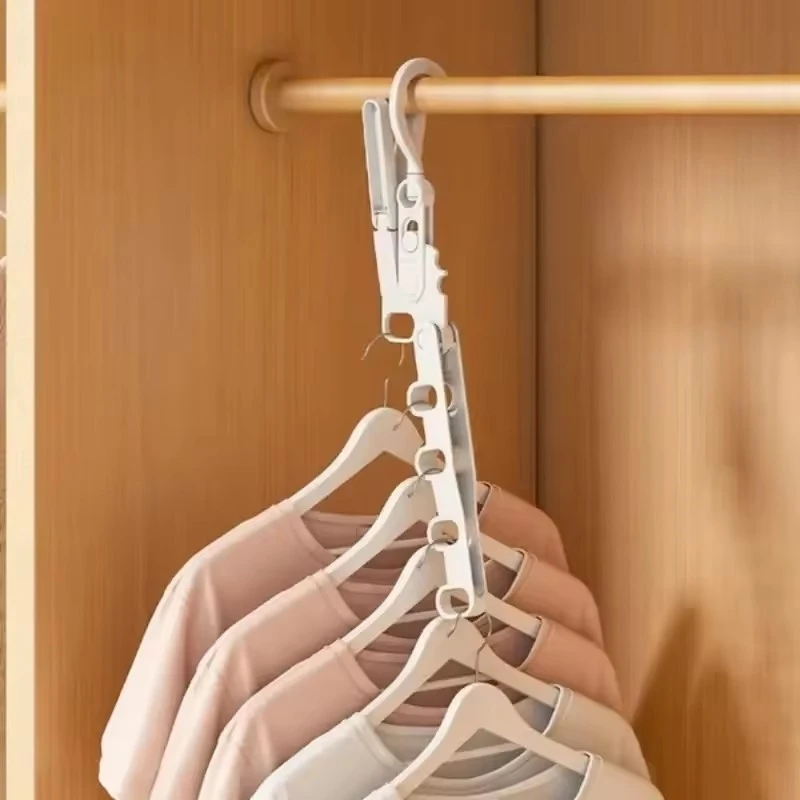 Folding Hanger Rack Heavy Duty Clothes Hanger Clothes Storage Organizer Hotel Room Camping Laundry Solution  Clothes Organizer 2