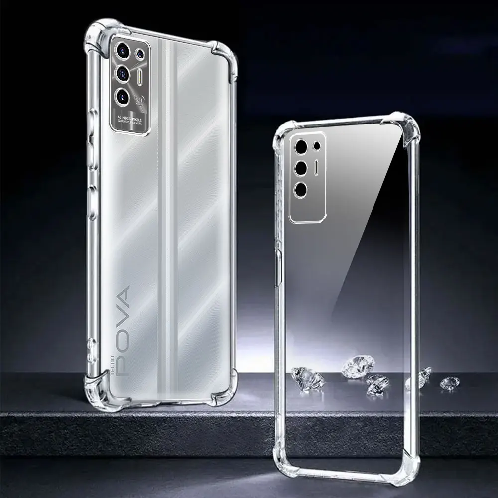 Enhanced Phone Case - Airbag Shockproof Transparent TPU Soft Silicone Protective Cover
