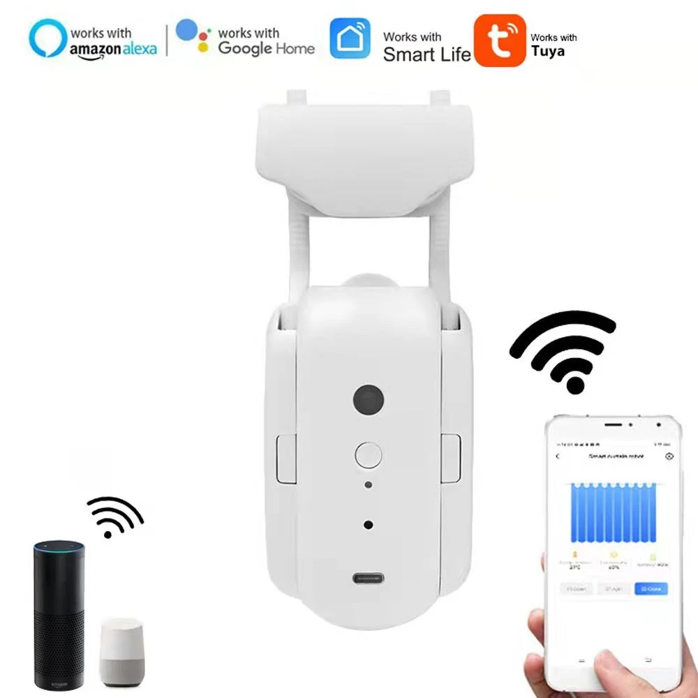 Tuya WiFi Electric Auto Curtains Motor Controller Smart Curtain Robot