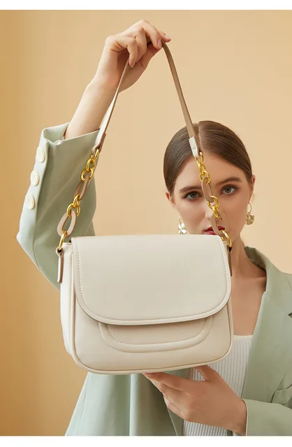 Damen Tasche Designer Taschen Beige BZNA Schultertasche Tia Italy - Main Image