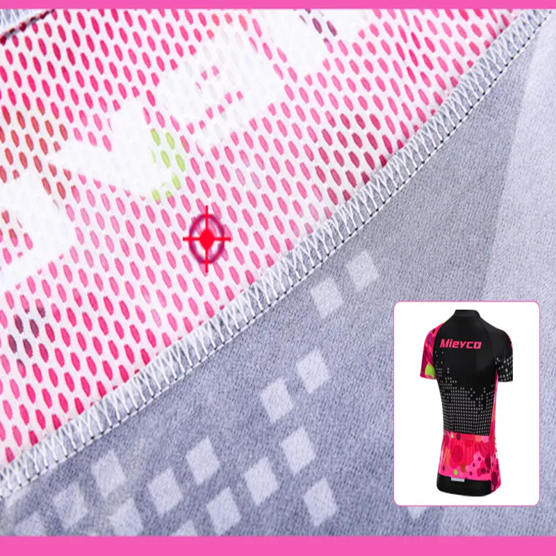 Mieyco Women Summer Short Sleeve Cycling Jersey Bicycle Road MTB bike Shirt Outdoor Sports Ropa ciclismo Clothing Breathable