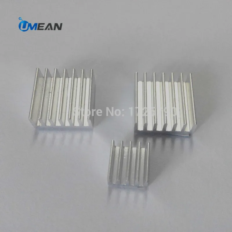 2 Big 1 Small Adhesive Raspberry Pi 3 B+ Heatsink Cooler Aluminum Heat Sink Kit Radiator