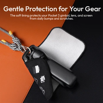Ulanzi CO70/CO71 Camera Protective Wrap for DJI Osmo Pocket 3 with Shoulder Strap for Livestreaming Travel Camera Photography