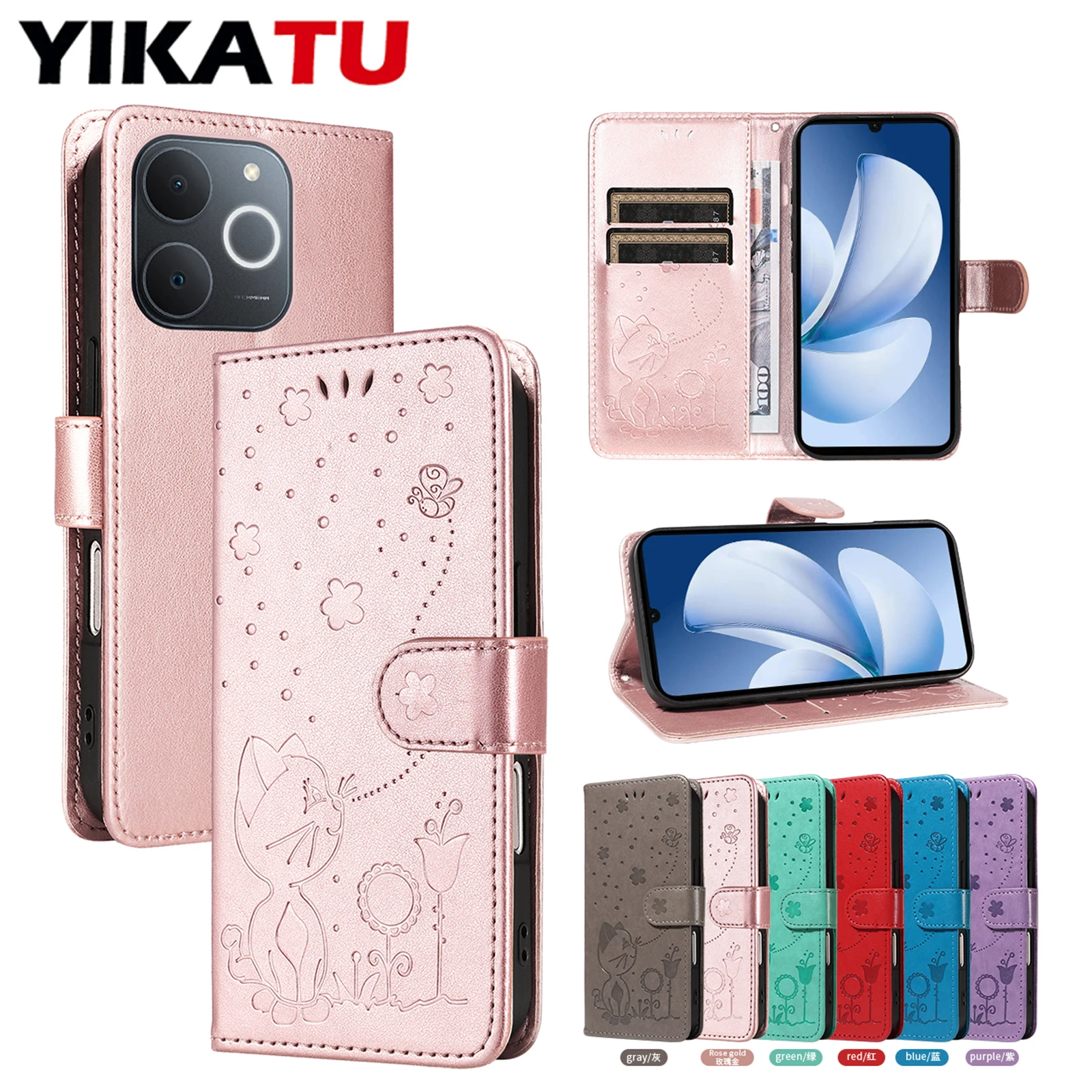 Leather Wallet Phone Case - Sleek and Stylish Protection