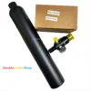 0.38L Matte Black Flat Aluminum Bottle 50mm OD  5/8"-18 UNF Inlet Thread Tank Bottle 20Mpa 4500psi Tank For Cylinder Diving 1