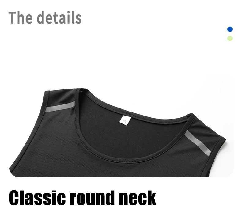 Mens Quick-Dry Running Vest - Breathable Sleeveless Gym Tank Top