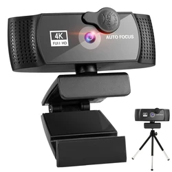 Ultra HD Webcam with Auto Focus and Built-in Microphone (4K)