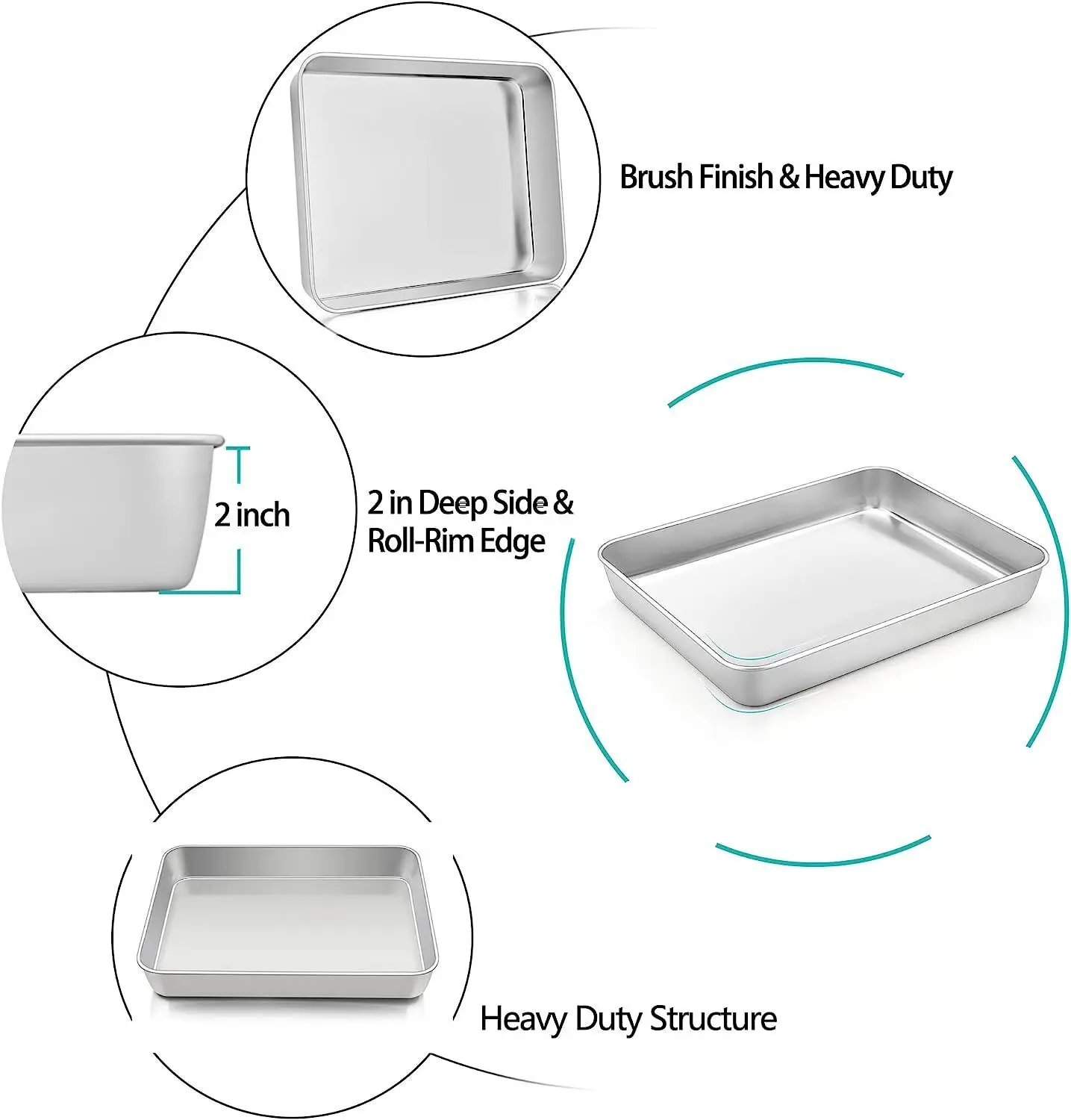 Rectangular Storage Plates Stainless Steel Oven Baking Tray Oil Filter Pan Bakeware Grid Wire Cooling Rack Kitchen Utensils