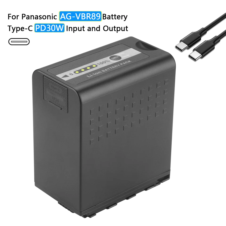 その他 Panasonic AG-BRD50 + AG-VBR89 Genuine Panasonic AG-BRD50 Charger and Two AG-VBR89 Battery