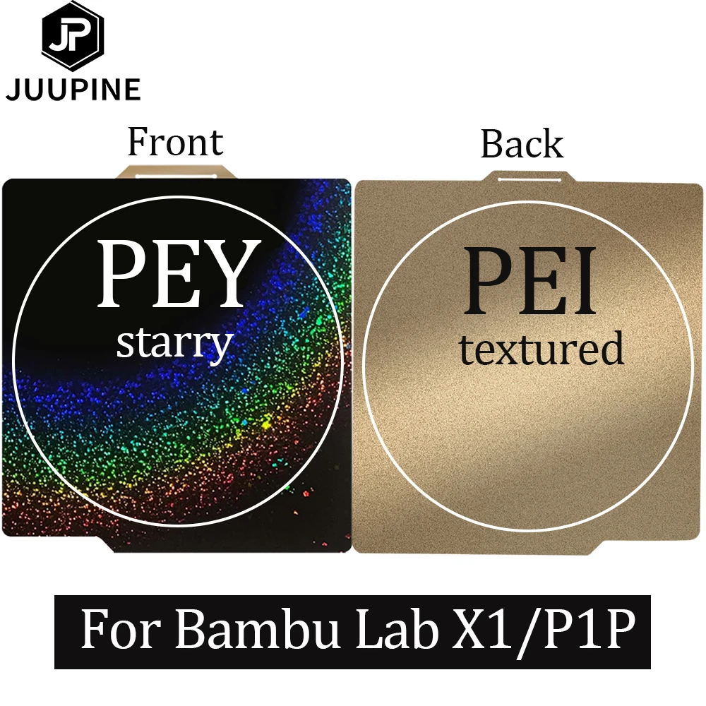 For Bambu Lab x1 Build Plate X1C Holographic Pey Sheet Pet Pei Texture  257x257 Peo Sheet For Bambulab P1P Lab Bamboo Heated Bed