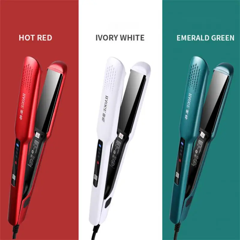 2 In 1 Professional Negative Ion Hair Straightener Brush Curling Comb With Lcd Display Hair Curling Tool Electric Styling Tool