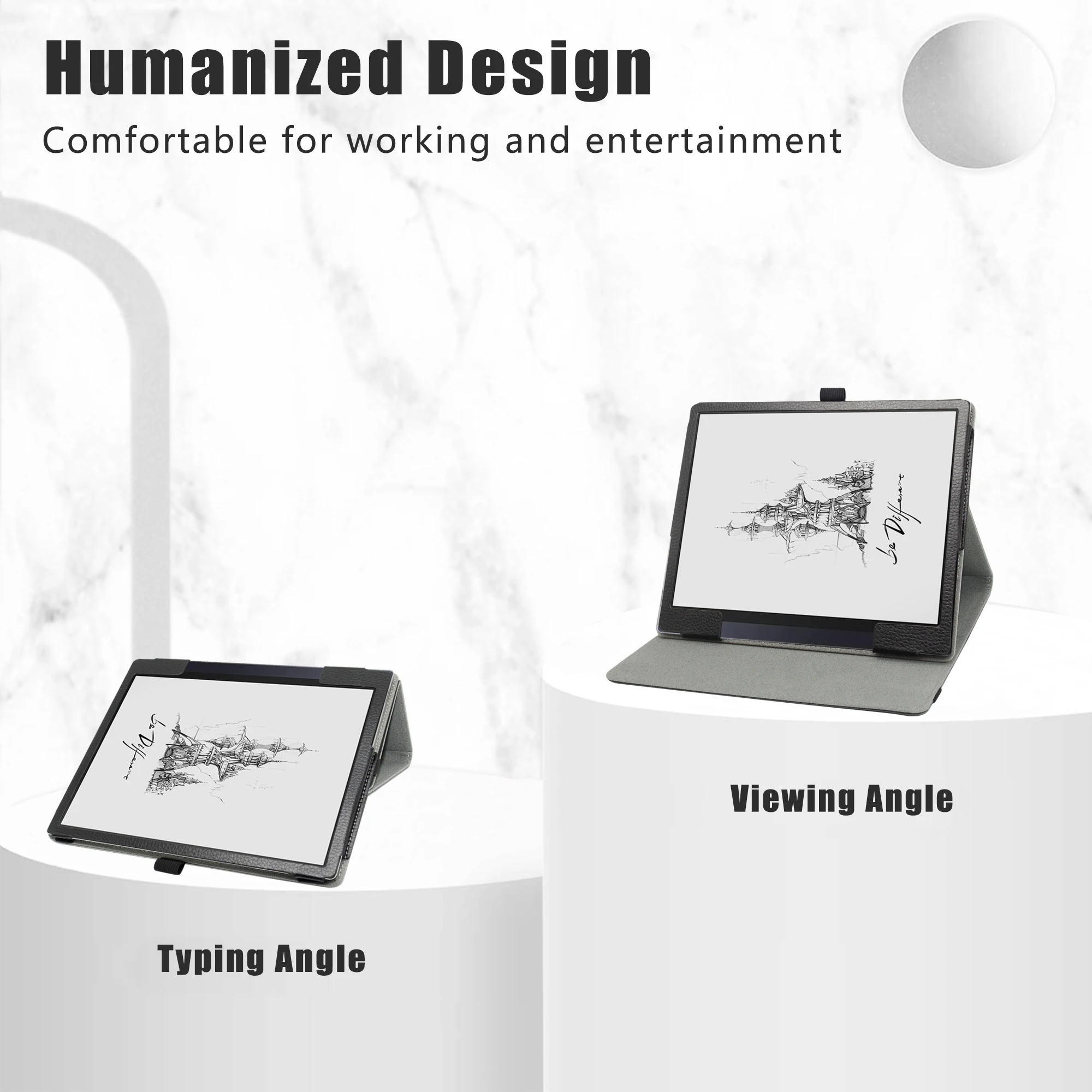 Tablet Capa Dobrável com Fecho Elástico Capa para Boox Tab Ultra 103 - Imagem 6