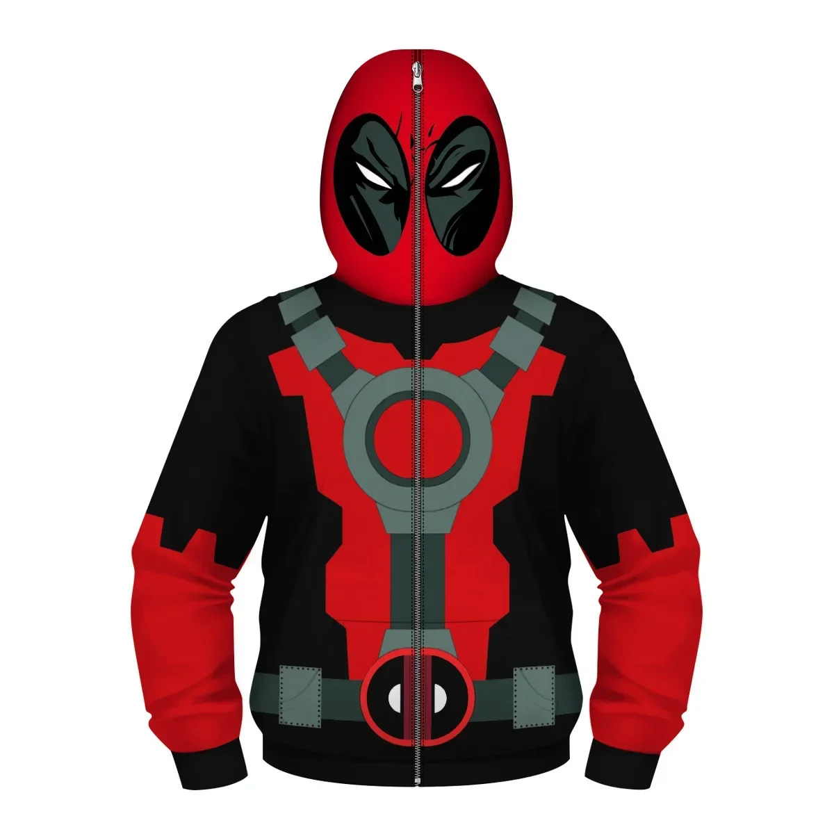 thumbnail image 1 of Sudadera con capucha de superhéroe Spiderman de Los Vengadores para niños, sudadera con cremallera 3D de Miles Morales, chaqueta de Iron Man, disfraz de Cosplay de Anime para niños y niñas, 1 of 5