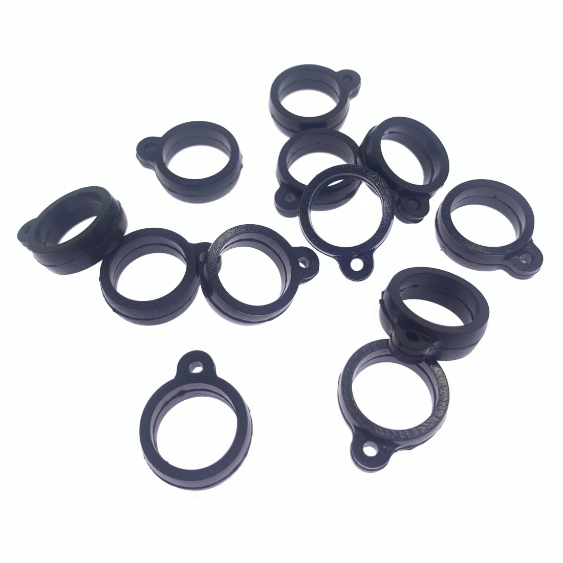 13mm 작은 분실 방지 로프 미니 솔리드 컬러 실리콘 매는 밧줄 탄성 실리콘 매는 밧줄 반지