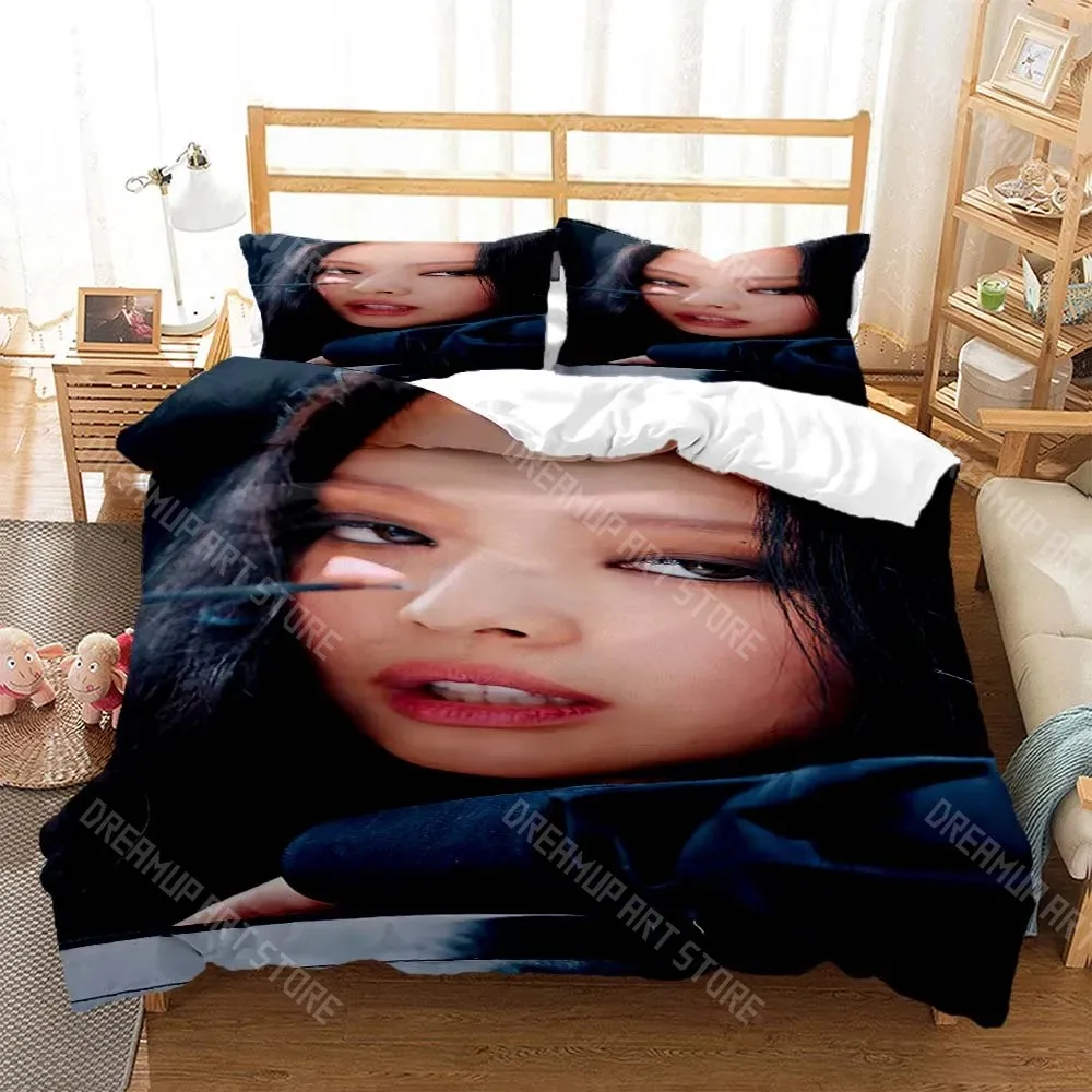 3D Print Fashion Black Top Notch Gril Pink Bedding Set Boys Girl Twin Queen King Size Duvet Cover Pillowcase Bed boys Adult 5