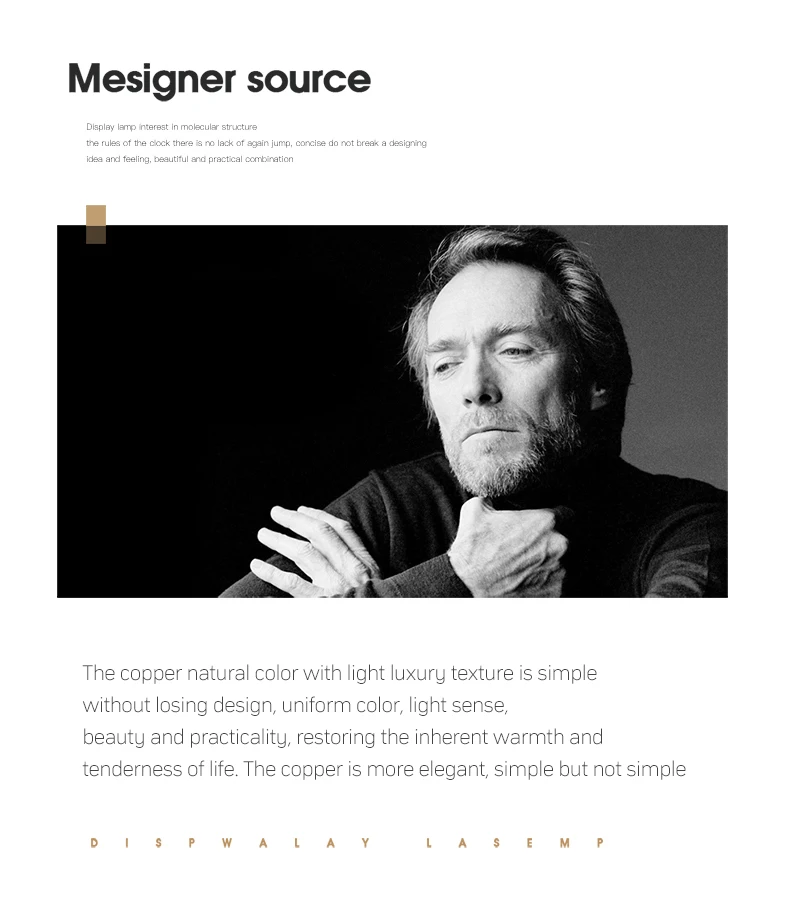 Description Picture 3 of itemLight luxury wall lamp all copper living room TV background wall light modern simple long strip grille light minimalist corridor