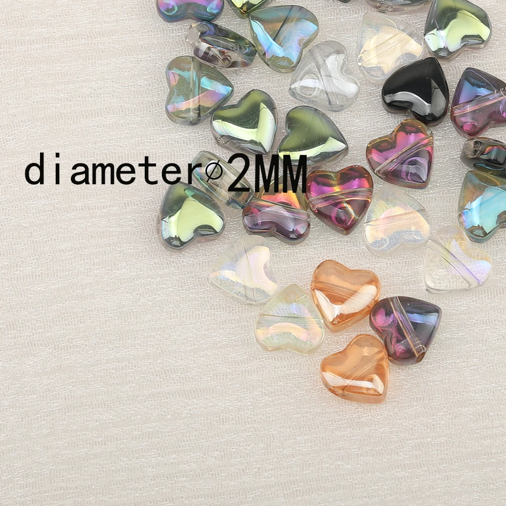 Cordial Design Crystal Material/Jewelry Findings & Components/AB Plating/Hand Made Beads/Heart Shape/DIY Beads Making - cordial