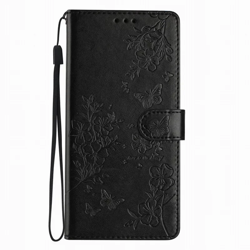 Elegant Floral Butterfly Flip Cover Case - Stylish and Protective Design