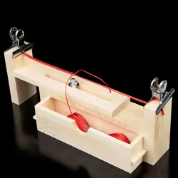 Handmade Red Rope Bracelet Braiding Frame with Solid Wood Crafting Tools (G1176D)