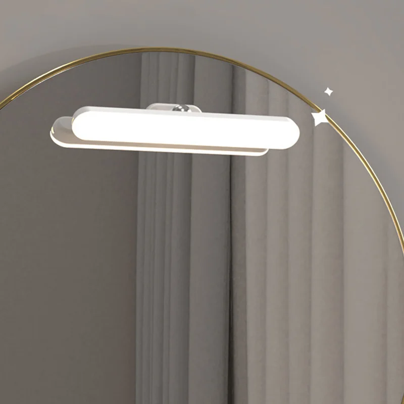 Vanity Light 360&deg; Rotatable Magnetic LED Night Light Portable Rechargeable Wall Lamp for Bedroom Bedside Touch Switch