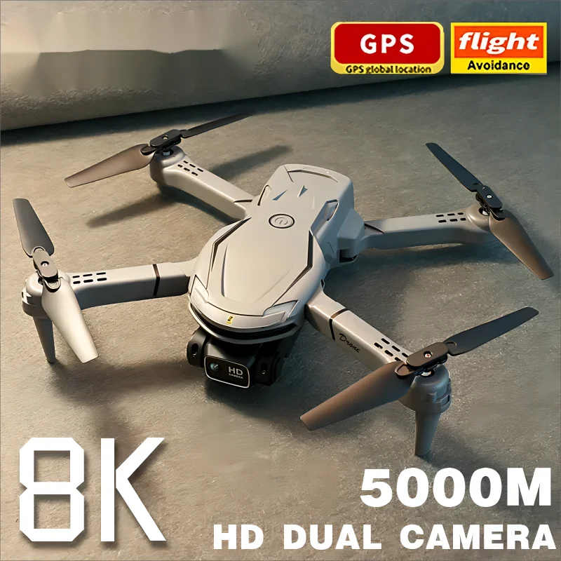 

V88 Drone 8K 5G GPS Professional HD Aerial Photography Dual-Camera Obstacle Remote Foldable Aircraft Gift Toy 5000M