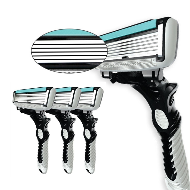 1pc/3pcs/5pcs High-Quality Manual Razor – 6-Layer Sharp Blades for Smooth & Comfortable Shaving for Men’s Grooming & Daily Use