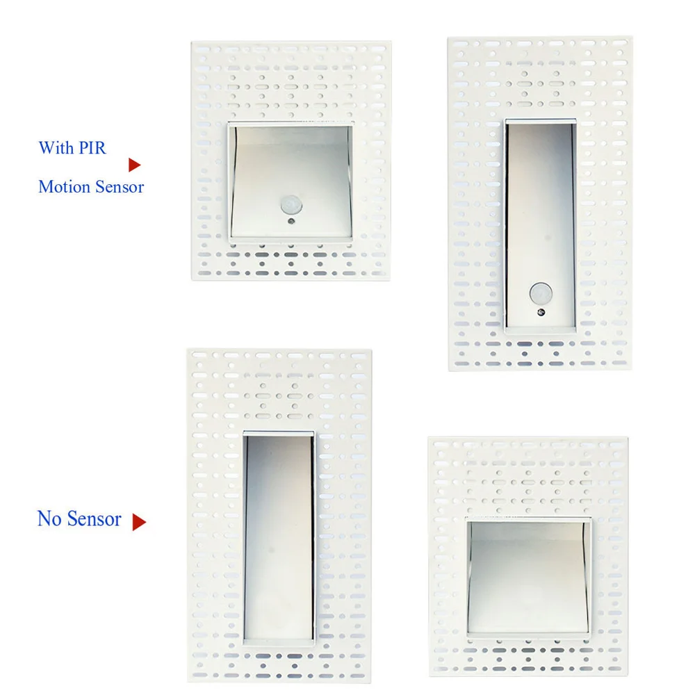 Sleek Wall Lamp with PIR Motion Sensor - Indoor Staircase & Corridor Footlight