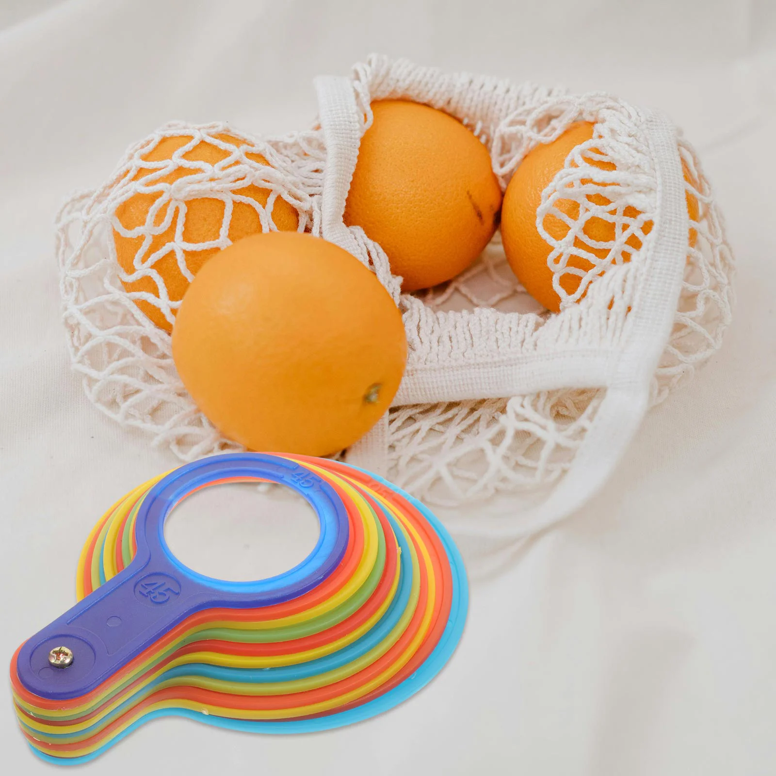 

Diameter Measuring Tool Plastic Fruit Lap Grading Board Fruits Circle Gauge Laps