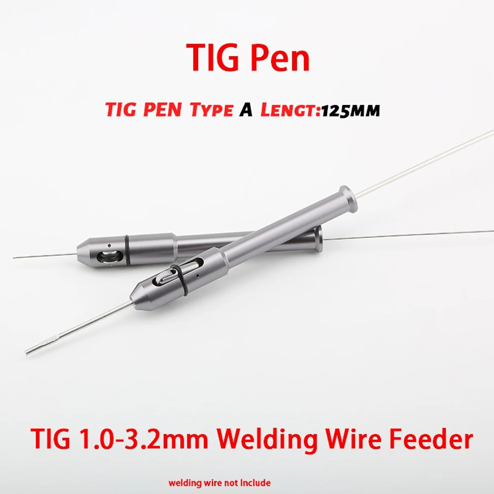 TIG Welding Wire Feed Pen | Ergonomic Finger Feeder For 1.0-3.2mm Welding Rods - Silver