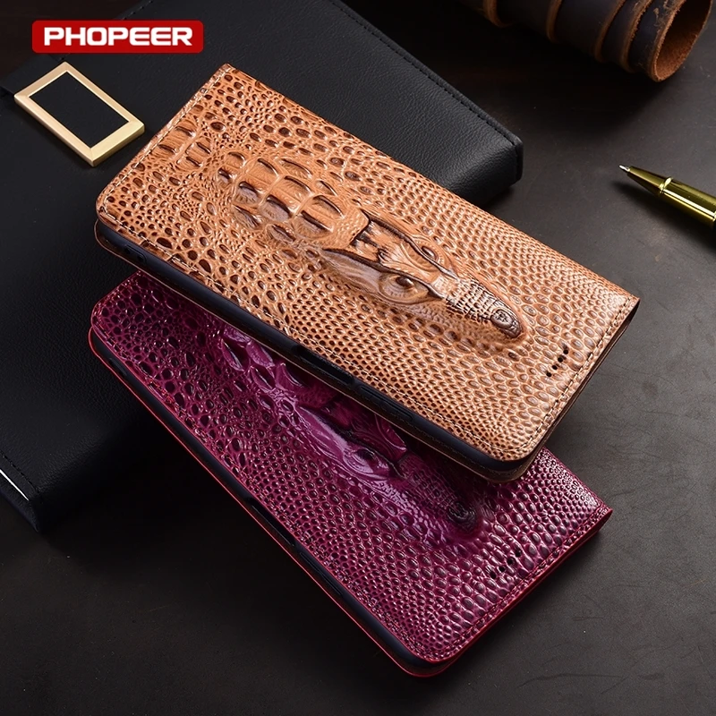 Luxury Genuine Leather Flip Wallet Cover for Cubot King Kong Series