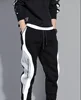 2025 New Men Black Pants Hip Hop Drawstring Jogger Fashion Comfortable Trousers Male Casual Sweatpants Loose Elastic Waist Sport 1