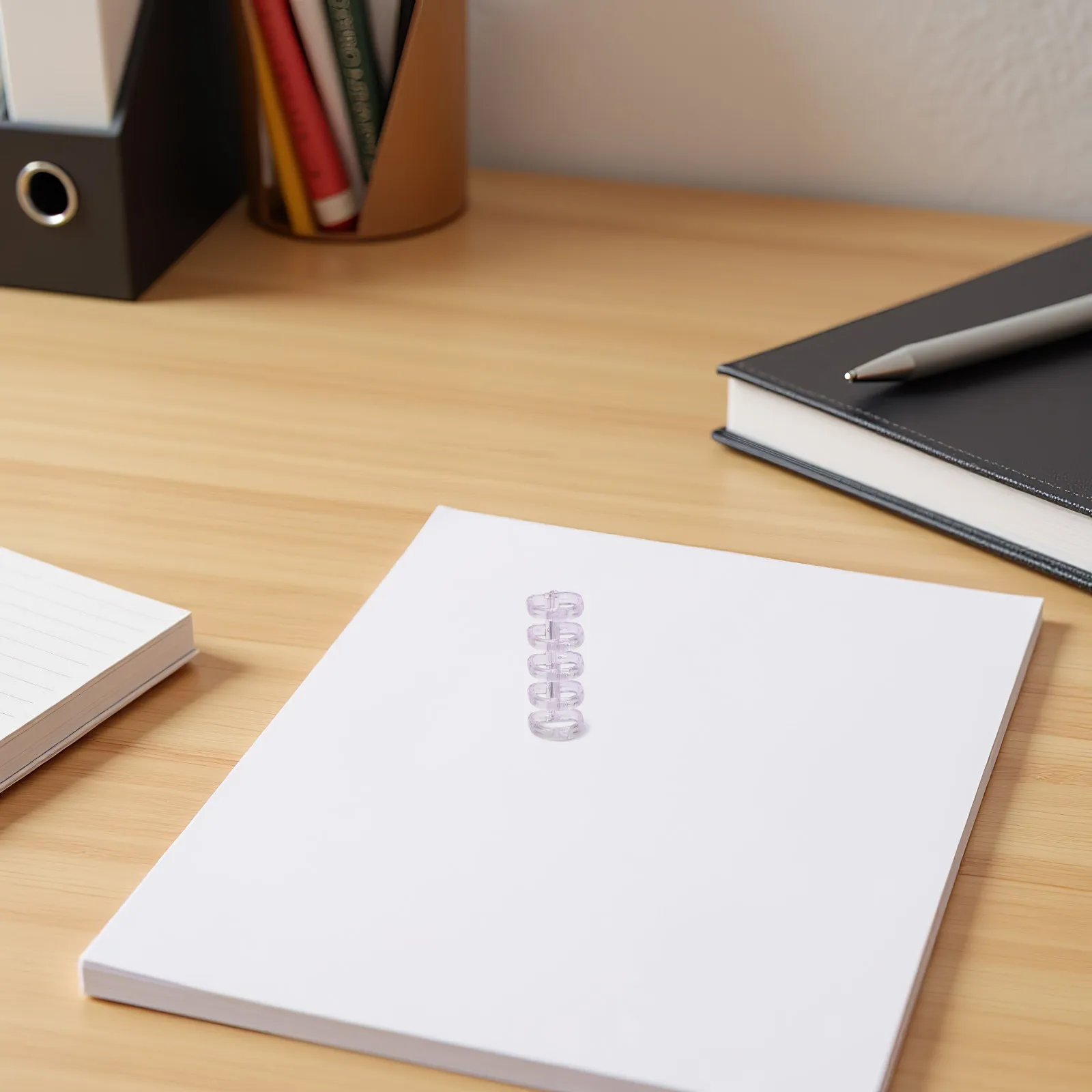 100Pcs 플라스틱 투명 5 홀 루스 리프 바인더 링 개방형 클립 사무실 학교 바인딩 액세서리 바인더 링